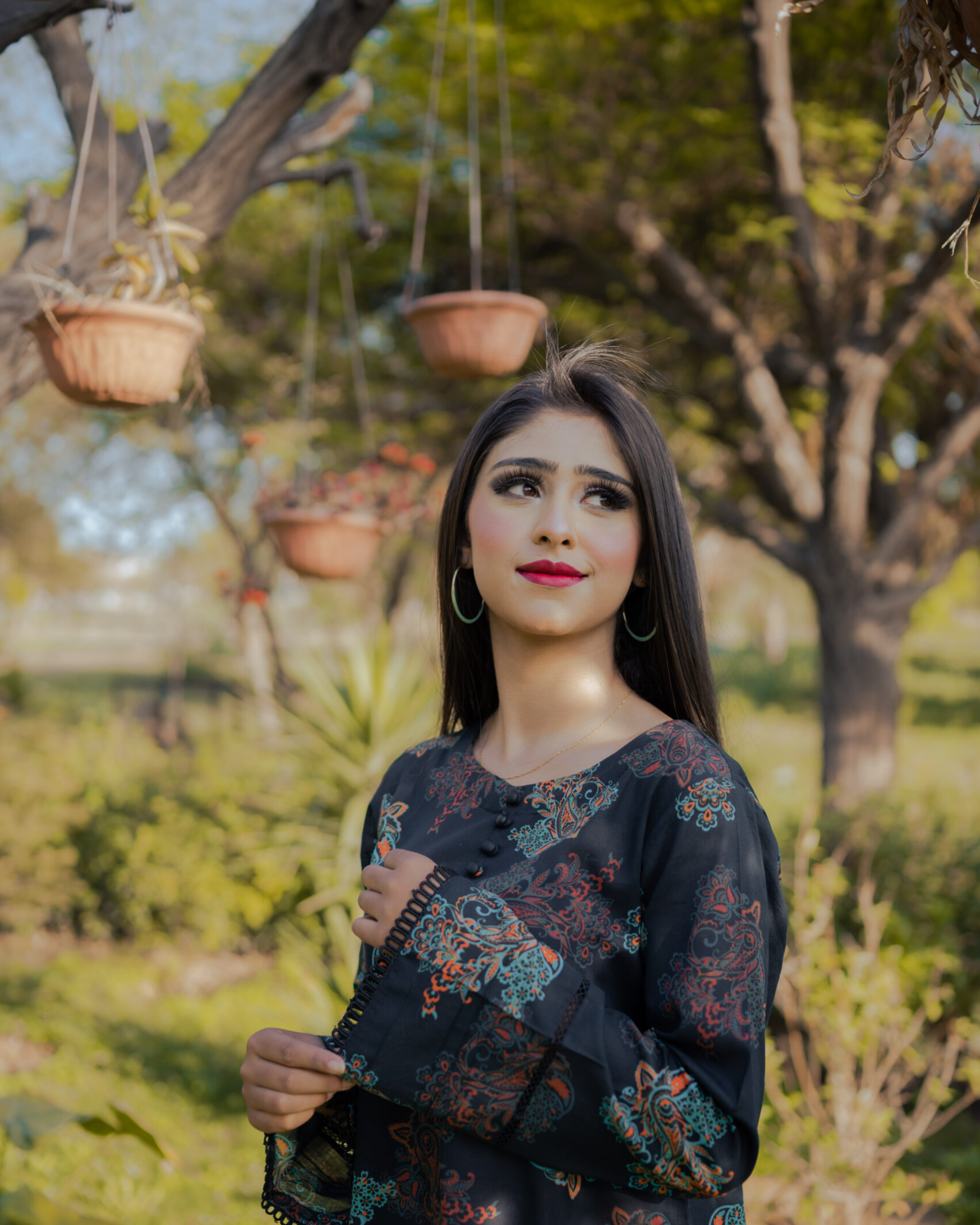 BLACK DIGITAL PRINTED LAWN SUIT-2PC STITCHED