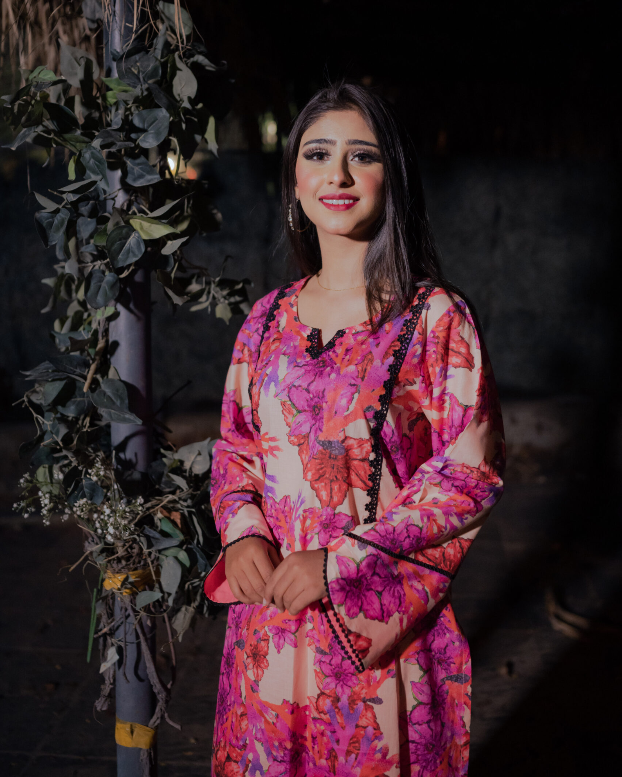 DIGITAL PRINTED SHIRT WITH PLAIN TROUSERS-2PC STITCHED