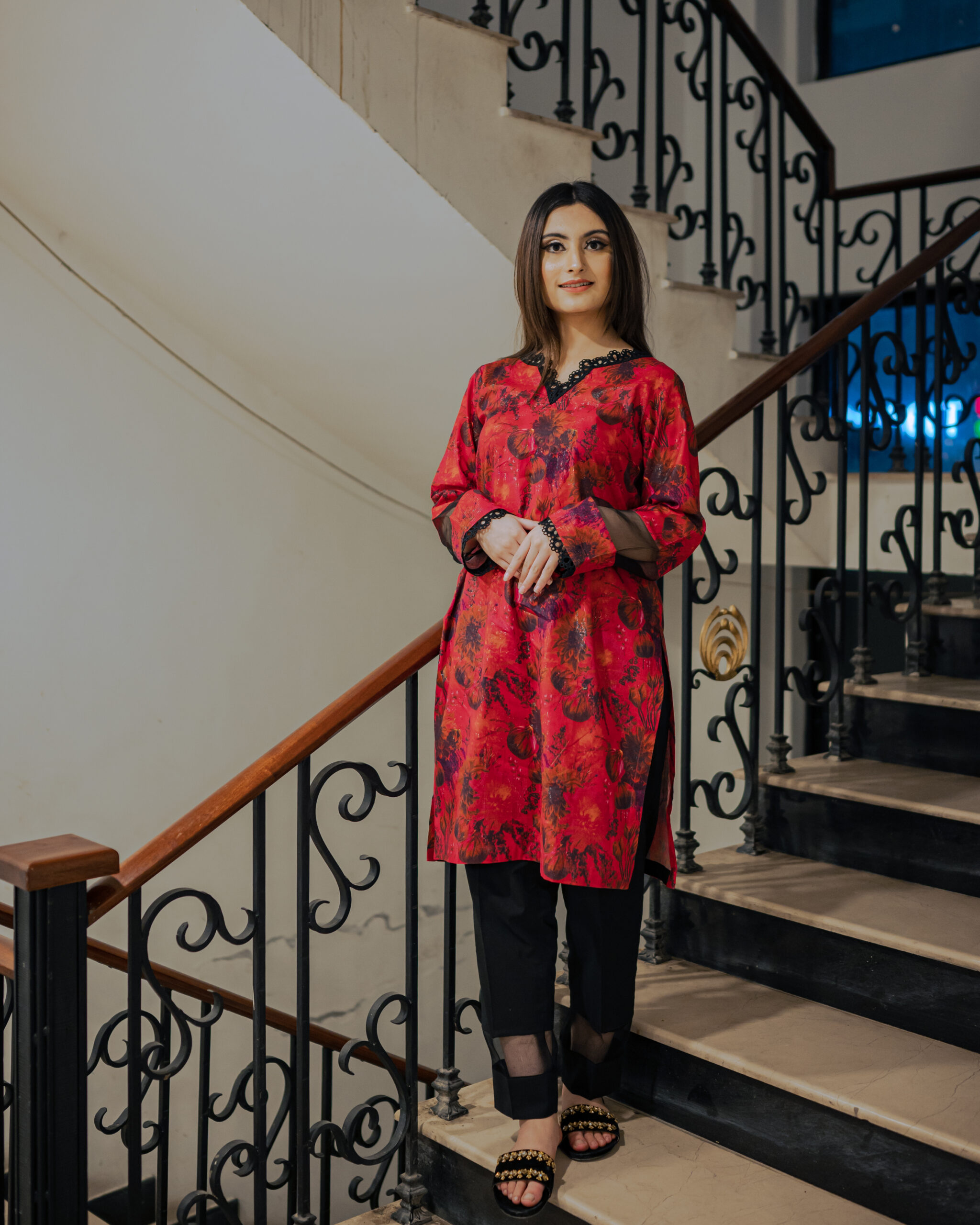 ZARI LAWN DIGITAL PRINTED SUIT-2PC STITCHED